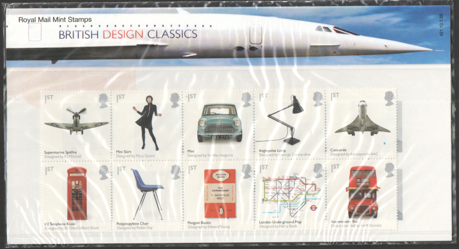 (image for) 2009 British Design Classics Royal Mail Presentation Pack 421 - Click Image to Close